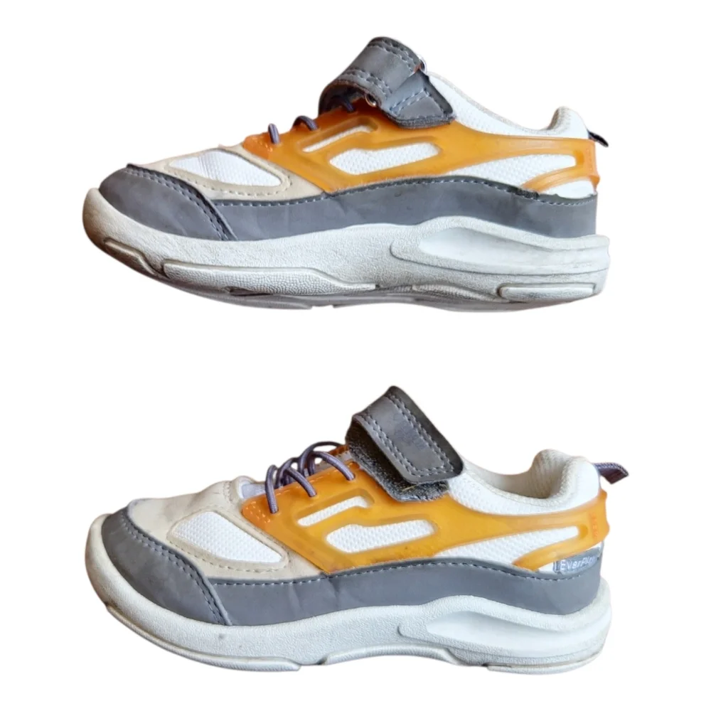 OshKosh B'gosh Carson Atheltic Tennis Shoes Toddler Little Boys‎ 9m Orange Gray